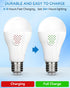 WirelessGlow Rechargeable Light Bulbs with Remote, 3 Color Temperatures, Dimmable Battery Operated, A19, 2 Pack
