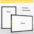 Double-Sided Magnetic Whiteboard, 24" x 18" Dry Erase Board with Black Aluminum Frame for Home, School, Office