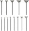 Stone Carving Set Diamond Burr Bits, 13PCS Polishing Kits Rotary Tools Accessories for Carving, Engraving, Grinding