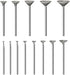 Stone Carving Set Diamond Burr Bits, 13PCS Polishing Kits Rotary Tools Accessories for Carving, Engraving, Grinding