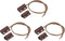 uxcell 3 Pcs Wired Door Contact Window Sensor NC Surface Mount Magnetic Reed Switch Brown