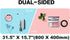EFISH Mats(Pink+Blue,31.5" 15.7") Makeup Mat for Protector,Craft Mats to Protect Table,Nail Art Table Mat,Dresser