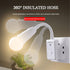 E26/E27 360 Bulb 1 Bulb) Smart Remote Plug in Light Socket Flexible Rotatable LED Light Extension Socket with Switch