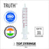 Truth Laboratory Glass Syringe, 5ml Glass Tip (01-08-01-05)