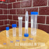 20 Piece 10 ml Self Standing Leakproof Graduated Cryovials, Plastic Screw Top Vials for Needle Storage, Laboratory Test