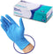 Safe Health Blue Nitrile Exam Gloves,100-Count S M L XL,3.5 Mil Free