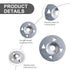 300 Pcs Metal Washers 1-1/8 Inch for Foam Board Fasteners Installation, Insulation Board Hardware Fixing