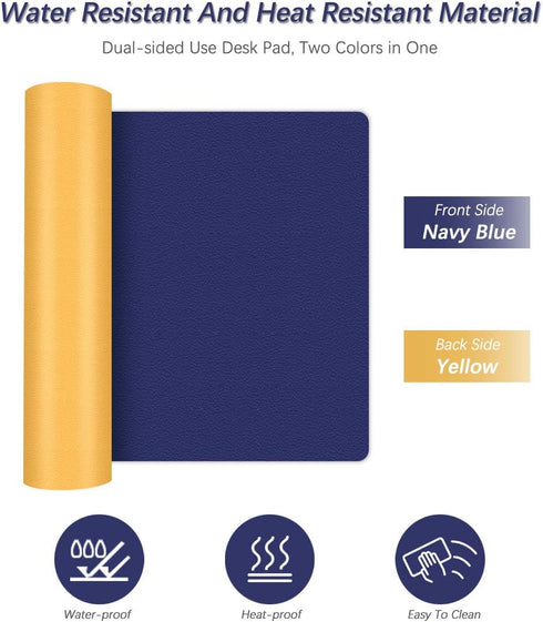 Home & Kitchen's Stars 16 32 Inch Office Desk Mats Pad Table Protector X PU Leather Desk Blotters on Top of Desks