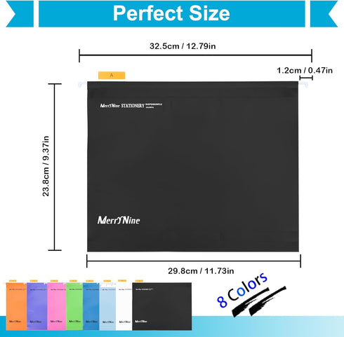 MerryNine Hanging File Folders, 24PCS Letter Size Suspension Files, Polypropylene with Tabs for Organization
