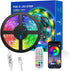 WS2812B RGB LED Smart LED Lights 9.8FT 30Pixels/m with Bluetooth APP Remote Control Music Sync, USB 5V for Home Room TV