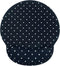 Seorsok Cute White Polka Dot Mouse Pad with Gel Wrist Support Mouse Pad,Ergonomic