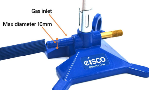 EISCO Neoprene Bunsen Burner Hose, 2 ft (0.6m) Long - Fits 8-10mm Gas Inlets