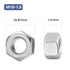 BNUOK 20 Pack M10-1.5 304 (18-8) M10 Hex Nuts, Stainless Steel Hex Nut, Nuts Standard Metric Coarse Thread Hex Machine
