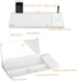 SELEAD Desktop Glass Whiteboard with Wireless Charger Station & Built-in Mirror, Dry Erase Board, White