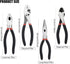 4 Pack Set-8'' 7''Diagonal Precision Basics Pliers Slip Joint, Long Needle Nose Pliers, Lineman, And Pliers for DIY