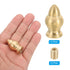 PATIKIL 17.5 31mm 3 Set x Lamp Finials Caps Knob, Solid Brass Lamp Shade Top Decoration Screw Cap Nuts with Brass