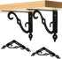 Luomorgo 4 5.4 Inch, Pcs L Bracket Decorative Shelf Brackets, Wall Mounted L Shape Floating Shelf Bracket Heavy Duty