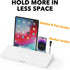 SpaceAid Bamboo Desktop Whiteboard with Organizer Box, Dry Erase Holder & Computer Keyboard Stand Pad for Office