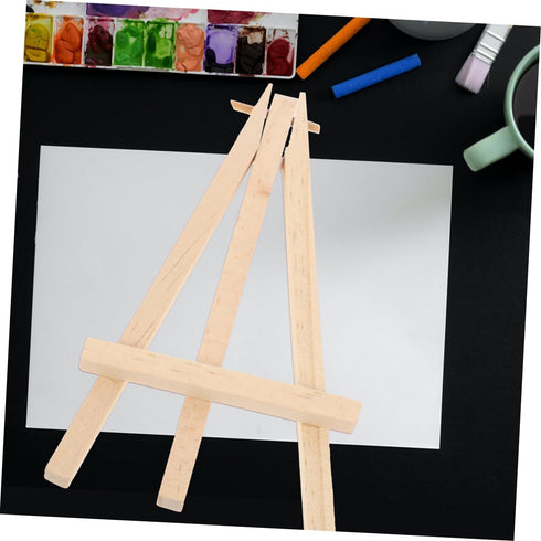 Tripod 2pcs Game Card Holder, Desktop Stand, Canvas Stand, Mini Wood Easels for Display