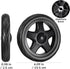 2Pcs 6.10In Unomor Laundry Cart Wheels Replacement Lightweight Rolling Casters for Grocery Trolley and Utility Shopping