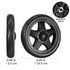 2 6.10 Inch OUNONA Pcs Laundry Cart Wheels Rolling Utility Replacement for Foldable Shopping Trolley Grocery Cart