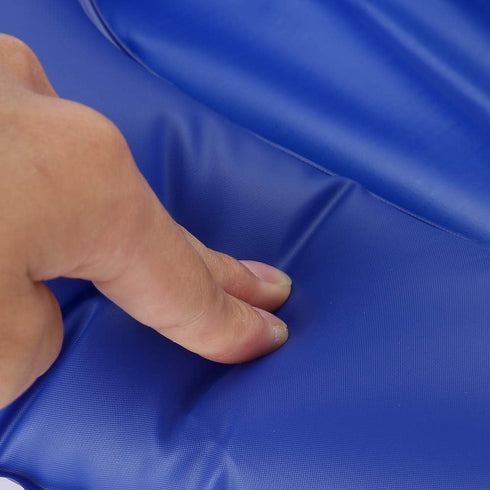 MOTOULAX 16123 Bedsore Chair Blue Cushion Professional Inflated Portable Chair Cushion Folding Back Cushion