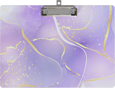 Clipboard Landscape Wooden A4 Size 9" x 12.5" Cute Horizontal Clipboards with Low Profile Clip for Drawing Office