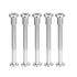 uxcell 5 Sets Screw Post for 5/16"(8mm) Hole Dia, Male M6x70mm Belt Buckle Binding Bolts Leather Fastener Stainless