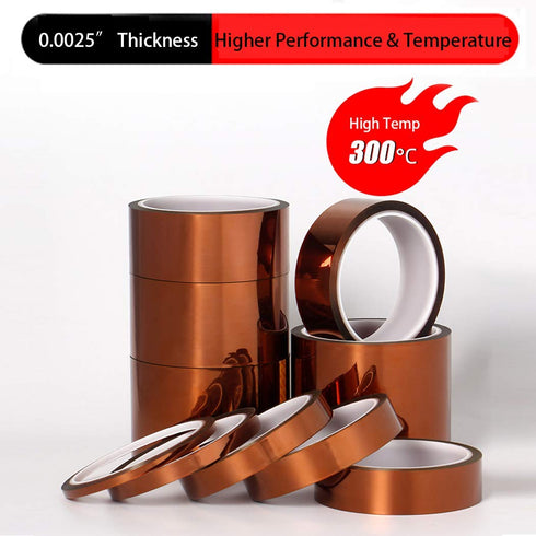 APT 1 mil Thick Polyimide Adhesive Tape - High Temperature and Heat Tape for Masking, Soldering, Electrical