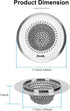 Ztruth 304 Kitchen Sink Drain Strainer Patented Reversible Sink Strainer, Anti-Clogging Sink Strainer Basket, Stainless