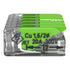 WAGO 221-425 Splicing Connector Green Range, 5-Conductor with levers for 24-12 AWG Conductors, Transparent housing (25