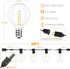 60 32 G40 Bulbs, Dimmable 2700K Svater Outdoor String Lights LED FT, Patio Globe Lights with Plastic Waterproof Outside
