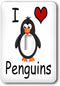 3dRose Light Switch Cover, I Love Penguins (lsp_123042_1)