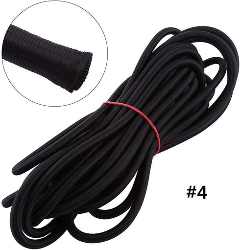Yosoo 5mm 10mm Black Strong Elastic Bungee Rope, Shock Cord Tie Down for Replacement, Repair & Outdoors