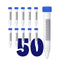 Conical Centrifuge Tubes 15mL, 50 Pack Plastic Test Tube with Screw Caps, Sterile Test Tubes with Lids