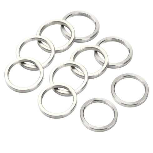 10Pcs Metal Washer Assortment, Stainless Steel Hardware Accessory Part Set Kit, 15mm OD 12mm ID Washer Set