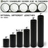 GooChan 2 3 4 6 7 Inch E12 Set 12 (4-Inch 12-Pack) Black Plastic Candle Cover Sleeves,Chandelier Socket