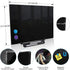 Black Magnetic Glass Board Desktop Easel, 16x12" Black Dry Erase Board for Desk, Tabletop Glass Whiteboard on