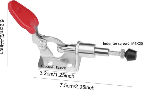 10Pcs 301AM Push Pull Action Toggle Clamp, 110lbs Adjustable Quick Release Clamps for Woodworking and Welding