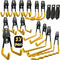 SAMRELAX 17 PCSHeavy Duty Wall Mount Tool Organizer Rack Metal Storage For Garage,