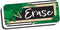 Magnetic Whiteboard Eraser by Ashley Productions, Boho Style Leaves with Border, 2" x 5"