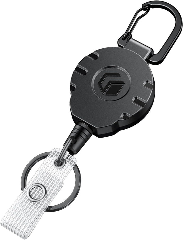 Uniclife Retractable Keychain - Heavy Duty Badge Holder with Strong ABS Casing and 31.5 Inch Steel Wire Rope