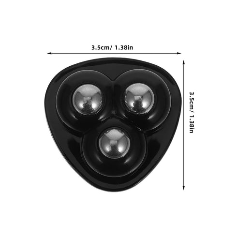 8pcs FOMIYES Black Stainless Steel Ball Bearing Self Adhesive Mini Caster Wheels for Furniture Storage Boxes Bedside