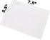 Packing List Envelopes, 7.5" x 5.5" Clear Adhesive Pouches - Pack of 500