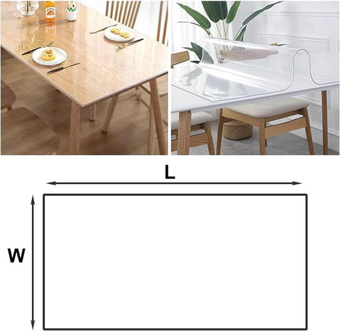 Generic 1mm Stand(Frosted,40 cm 60 cm 16'' 24' Thick Clear Table Cover Protector Waterproof PVC Desk Protective Table