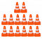 Essivox 14Pcs Mini Traffic Cone Set, Construction Safety Barriers, Road Block Cones, Model
