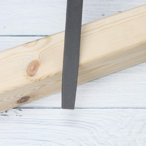 KALIM Flat Medium Cut File, Double Cut Teeth, 6'' Length, High Carbon Steel Hand File for Wood, Metal, Sharpening