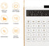 Calculator - 10 Digits Solar Battery Basic, Dual Powered Desktop Calculator - Tilted LCD Display, Slim Design