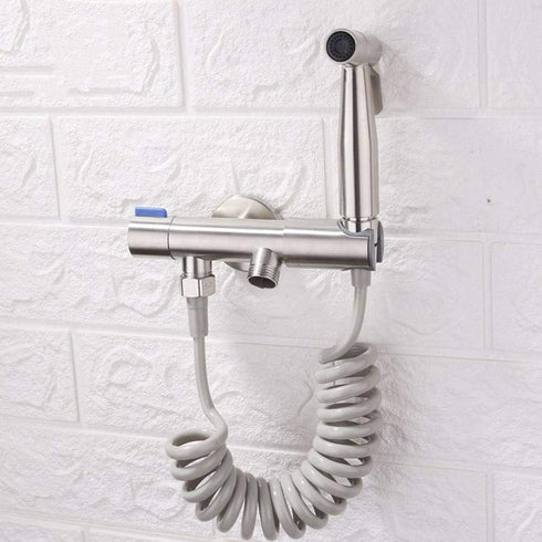 IIUUAYUVI for Silver Faucet Spray Shower Unique Connection Hose,Premium Stainless Steel Best for