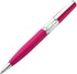 Xezo Speed Master Twist Action Medium Ballpoint Pen, Matte Cerise Fuchsia with White Mother of Pearl, Chrome Plated